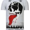 Camisetas local fanatic | Camiseta Hombre - Hellboy - Blanco