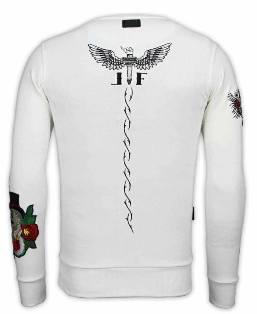 Sudaderas local fanatic | Sudadera Hombre Bordado - Mcgregor Tattoo - Blanco