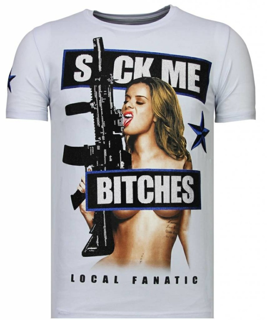 Camisetas local fanatic | Camiseta Hombre - Young Rich Famous - Blanco