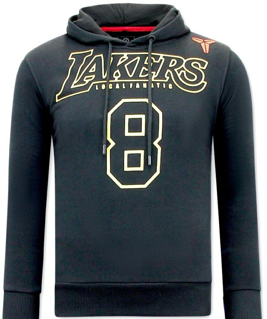 Sudaderas local fanatic | Hombres Con Capucha - Lakers Bryant 8 - Negro