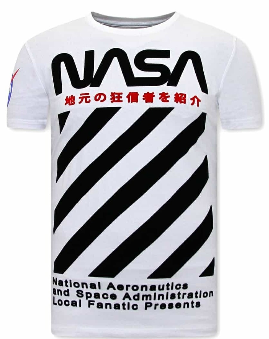 Camisetas local fanatic | Camiseta Hombre - Nasa - Blanco