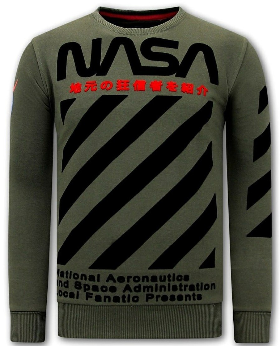 Sudaderas local fanatic | Sudadera Hombre - Nasa- Verde