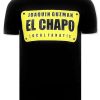 Camisetas local fanatic | Camiseta Hombre - Joaquin Guzman El Chapo - Negro