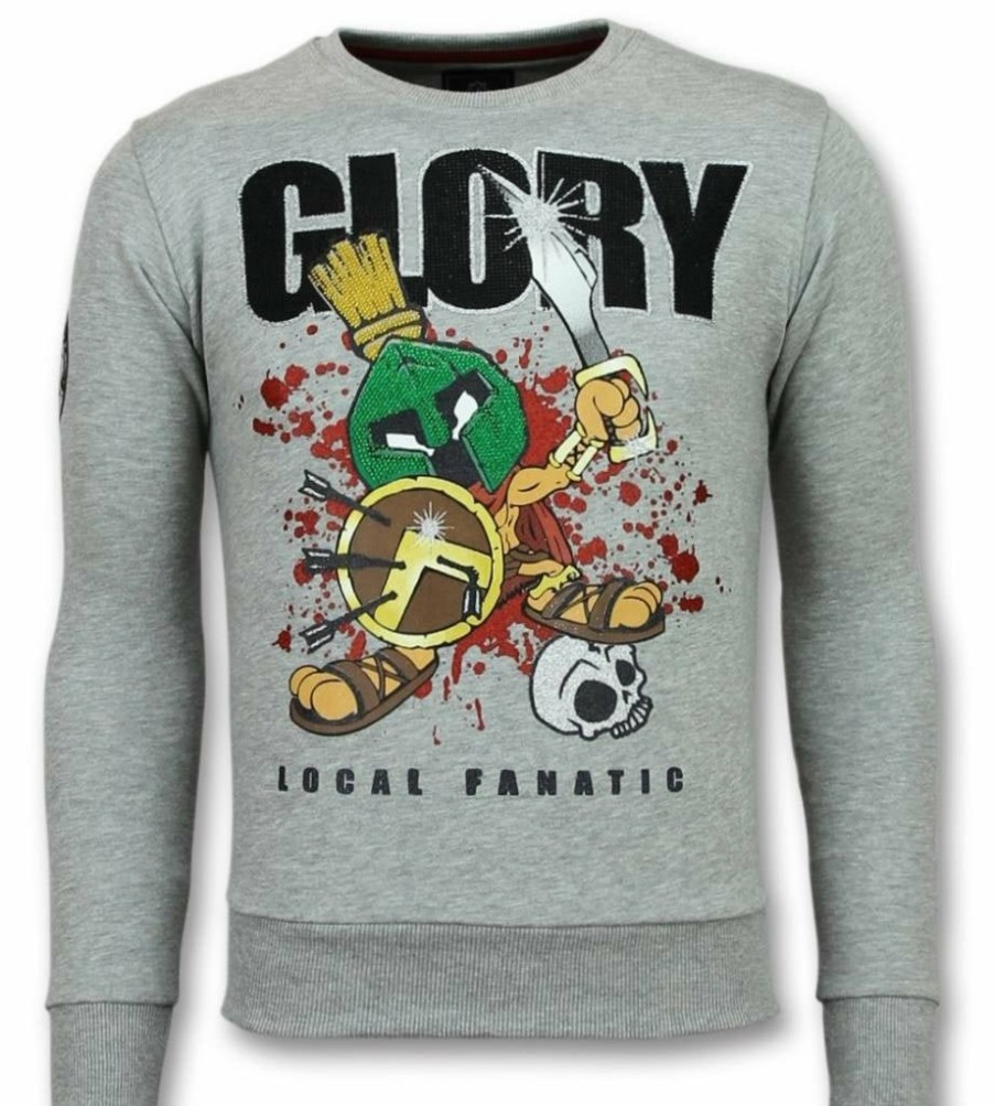 Sudaderas local fanatic | Sudadera Hombre - Glory Martial - Gris