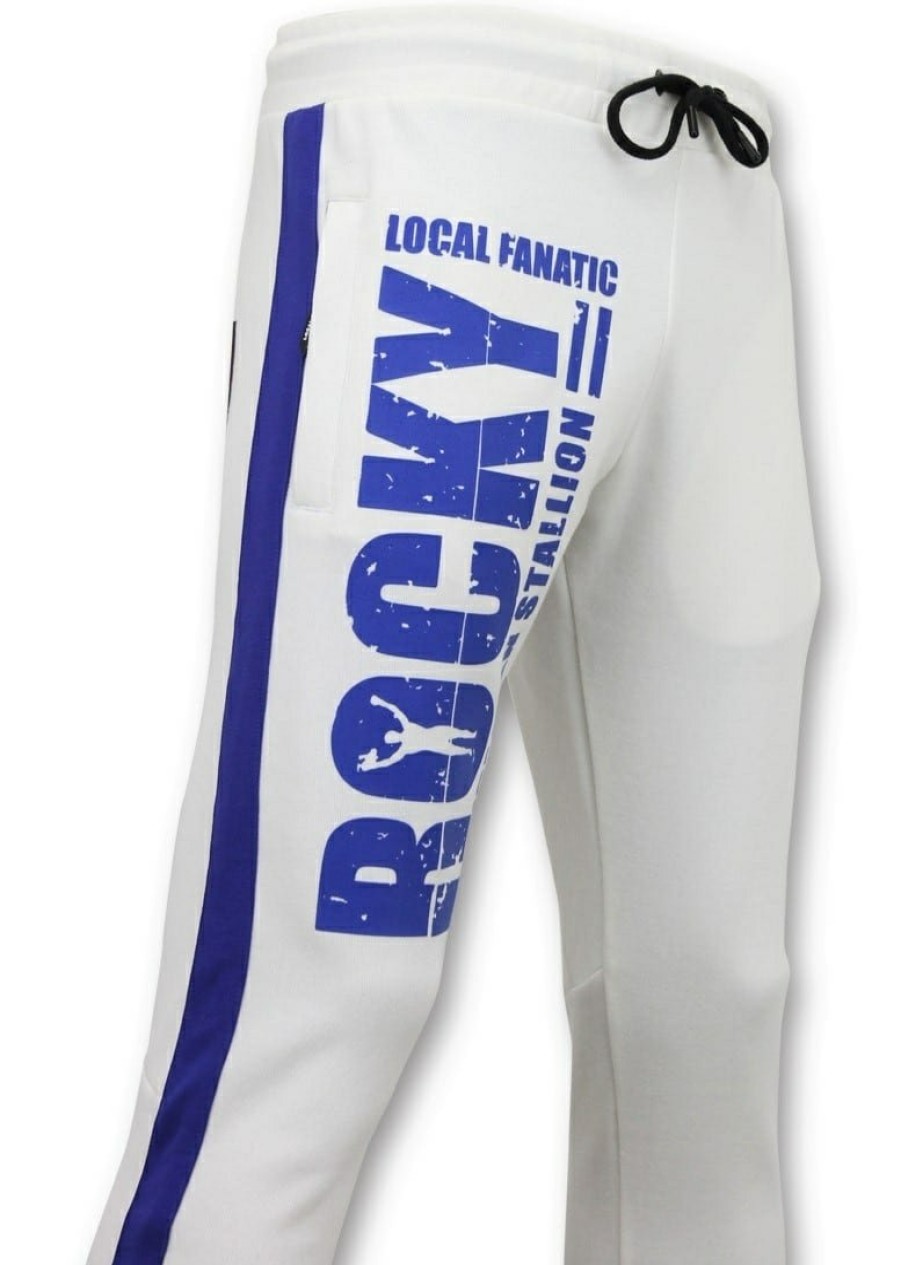 Chandals local fanatic | Pantalones De Chandal Hombres- Rocky Balboa - Blanco