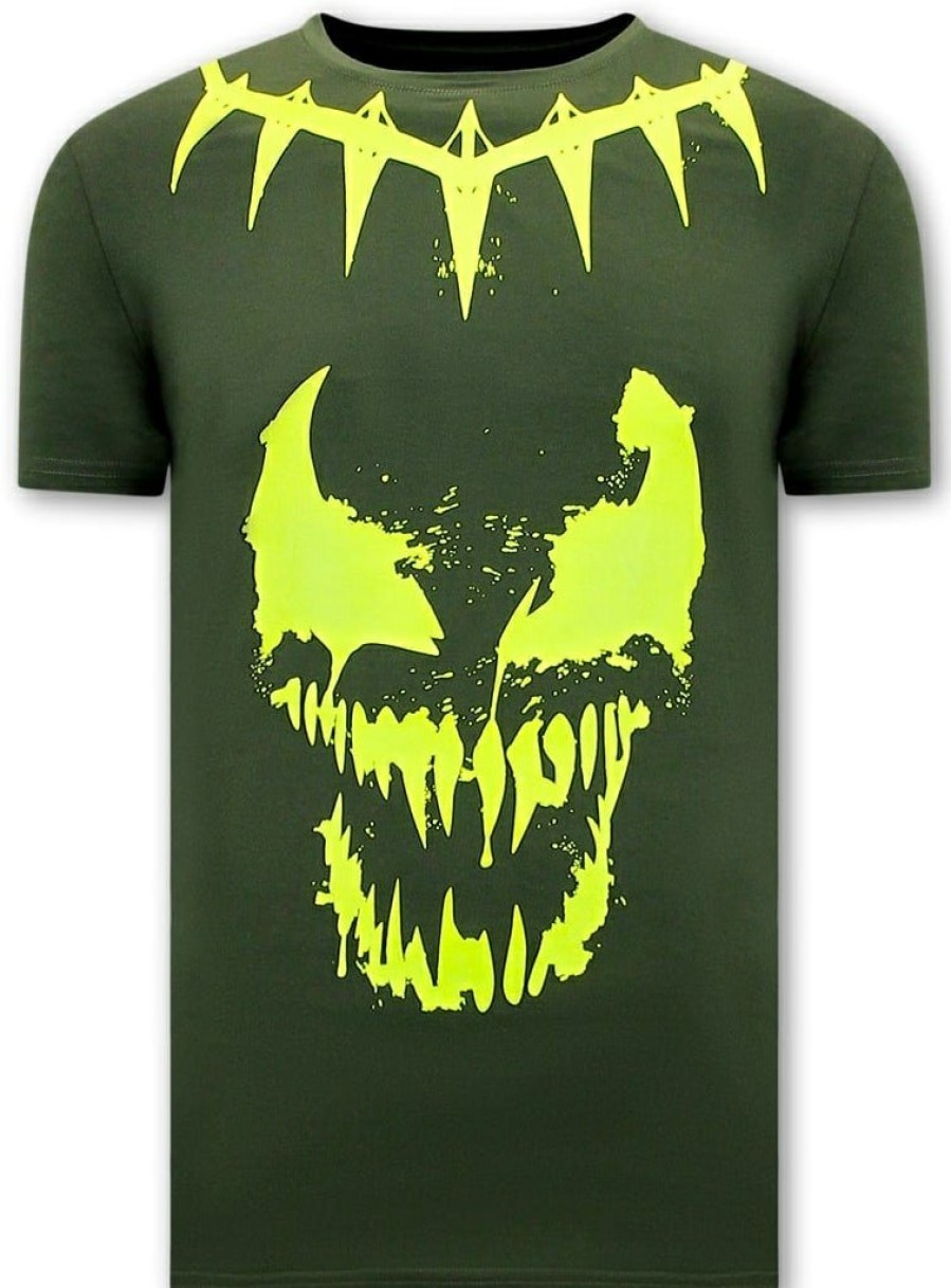 Camisetas local fanatic | Camiseta Hombre -Neon Venom - Verde