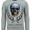 Sudaderas local fanatic | Sudadera Hombre - Skull Originals - Gris