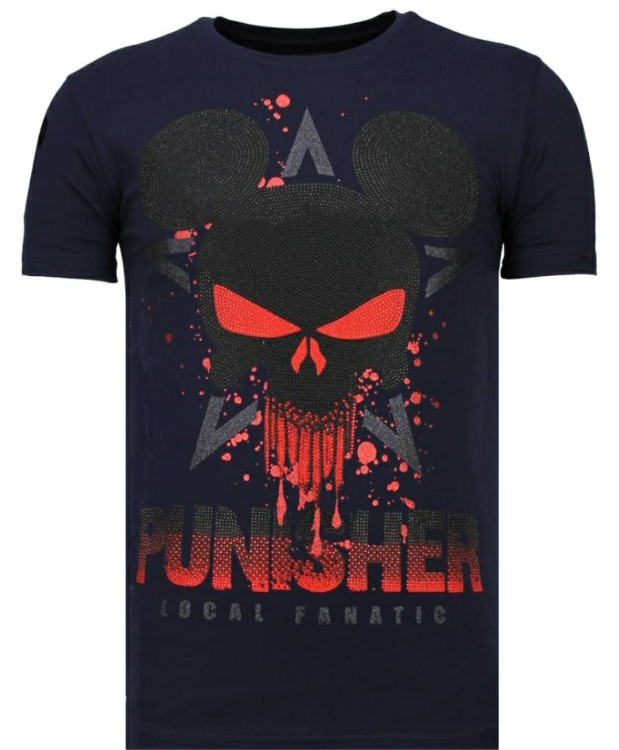 Camisetas local fanatic | Camiseta Hombre - Punisher Mickey - Azul