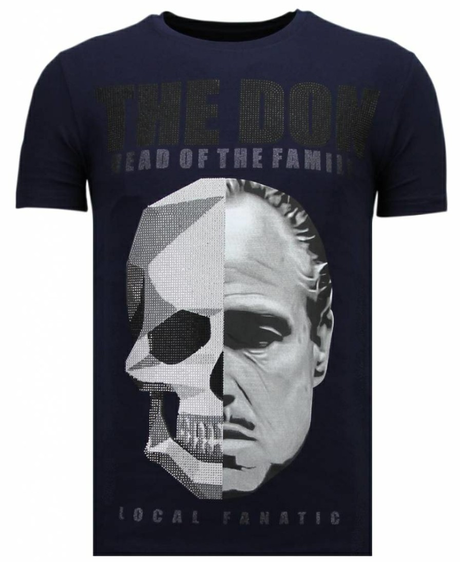 Camisetas local fanatic | Camiseta Hombre - The Don Skull - Azul