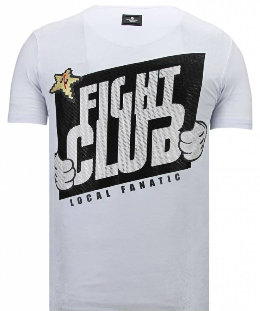 Camisetas local fanatic | Camiseta Hombre - Badass Fighter - Blanco