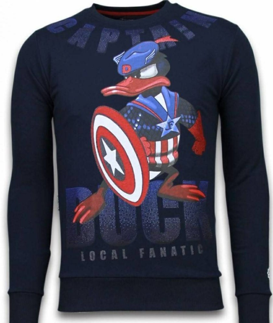 Sudaderas local fanatic | Sudadera Hombre - Captain Duck - Azul