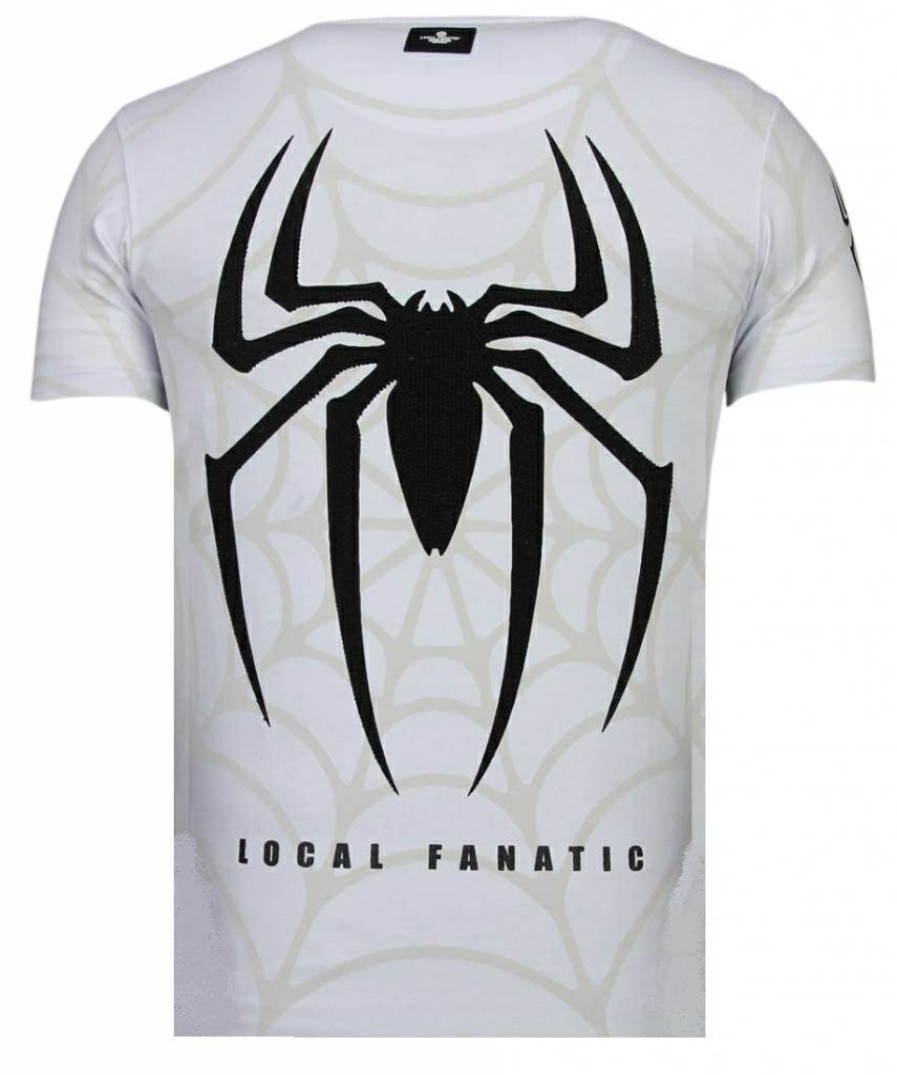 Camisetas local fanatic | Camiseta Hombre - The Beast Spider - Blanco