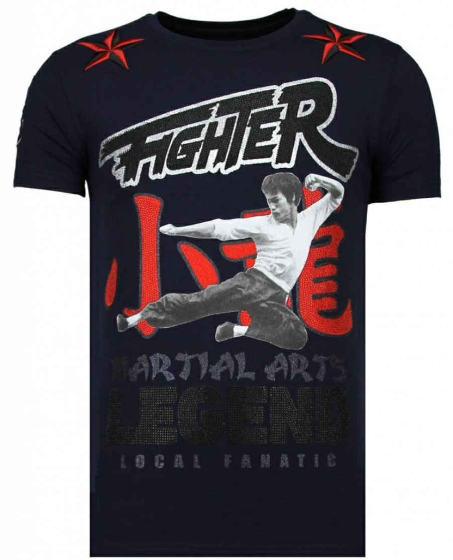 Camisetas local fanatic | Camiseta Hombre - Fighter Legend - Azul