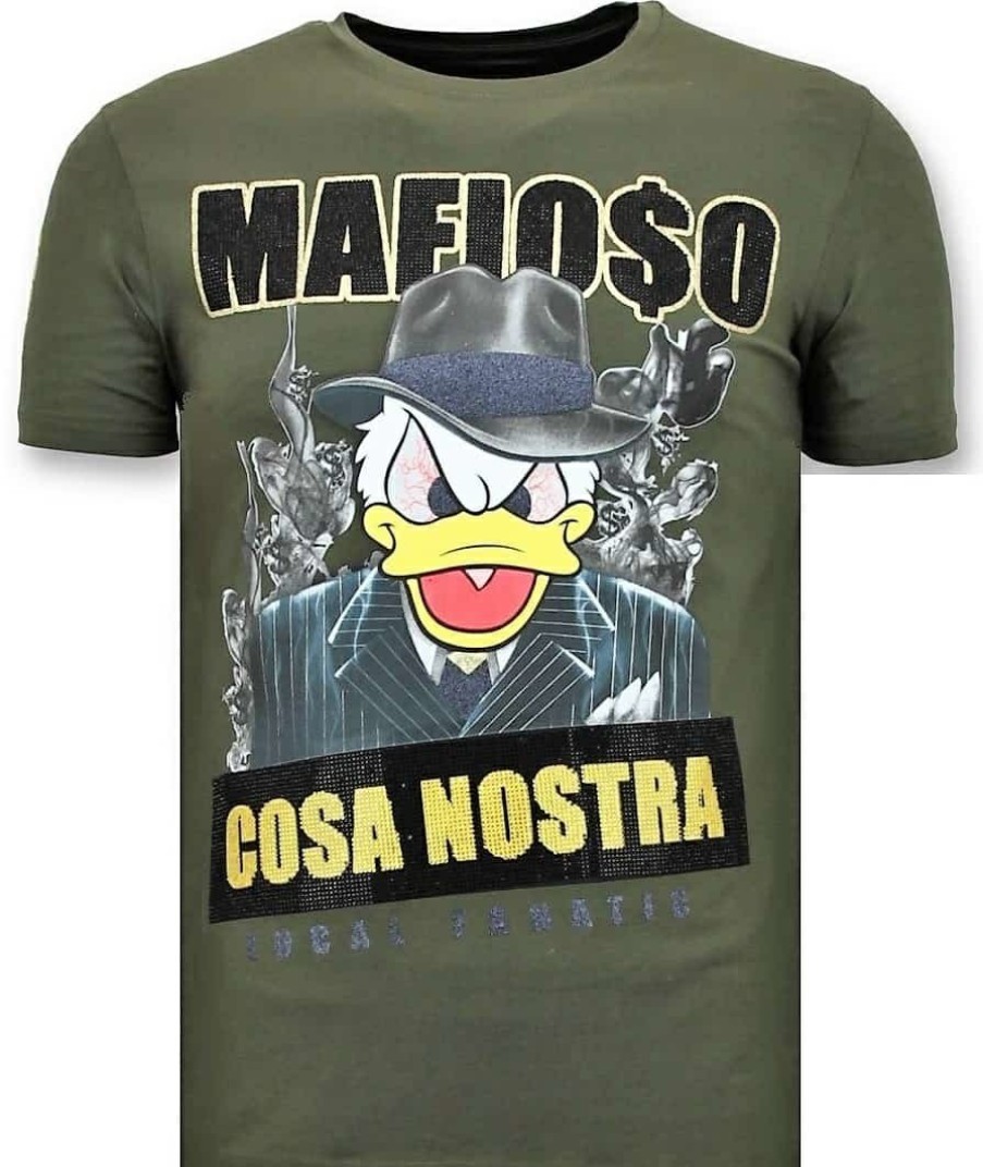 Camisetas local fanatic | Camiseta Hombre - Cosa Nostra Mafioso - Verde