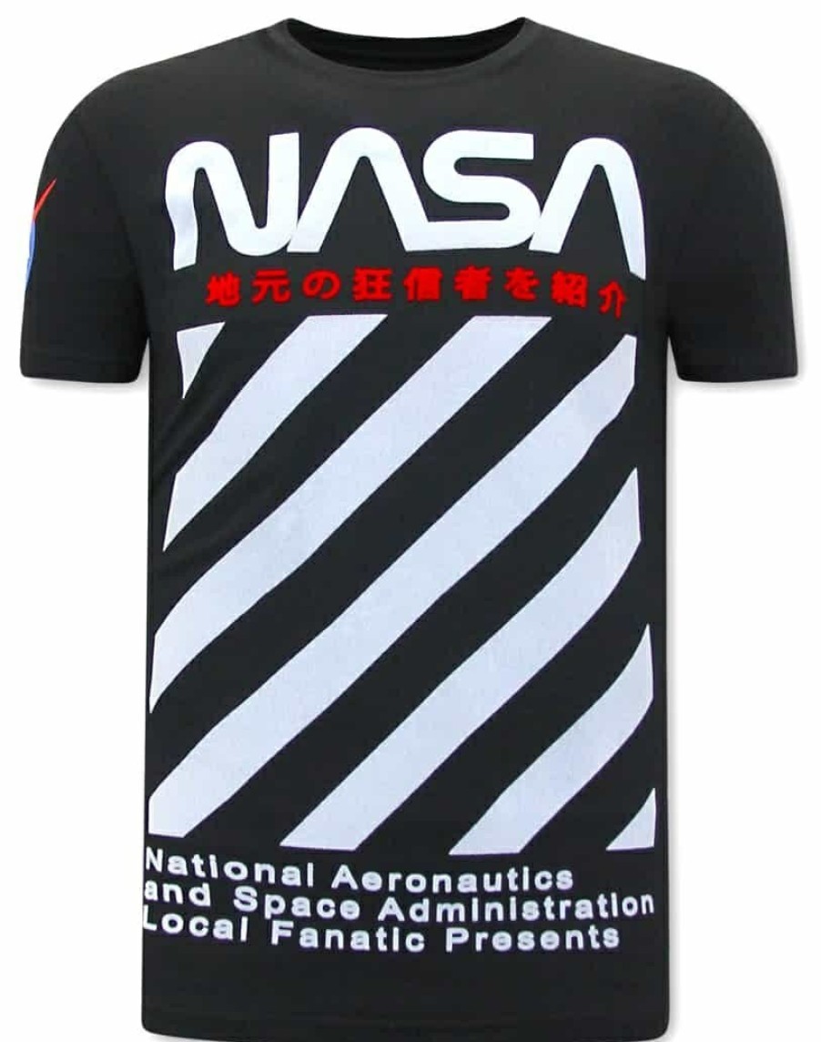 Camisetas local fanatic | Camiseta Hombre - Nasa - Negro