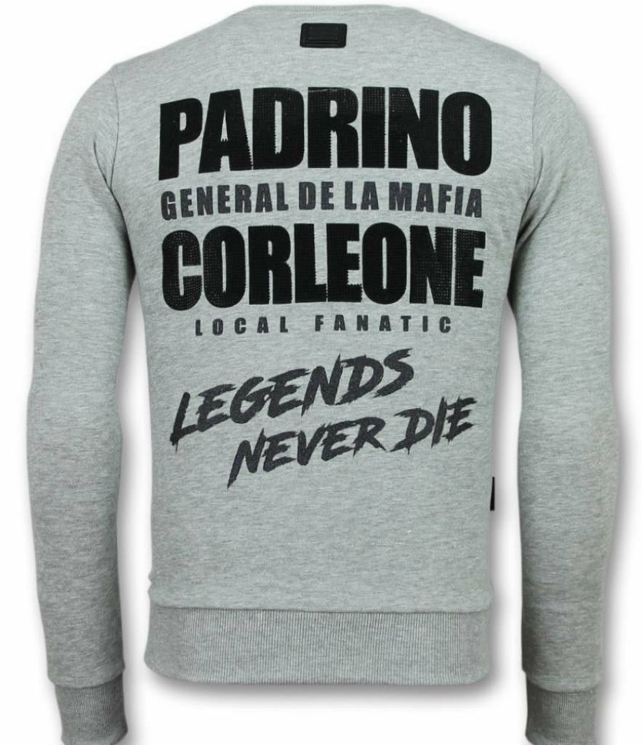 Sudaderas local fanatic | Sudadera Hombre - The Don Skull - Gris