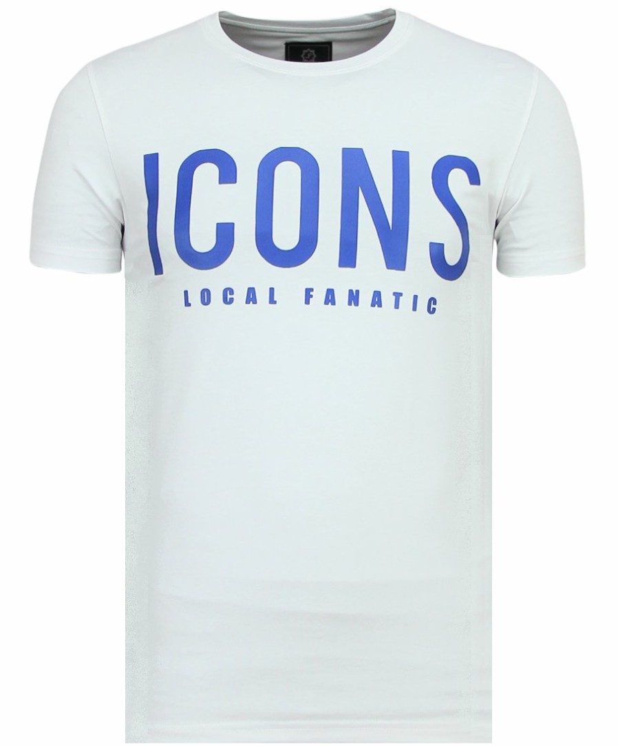 Camisetas local fanatic | Camiseta Hombre - Icons - Blanco