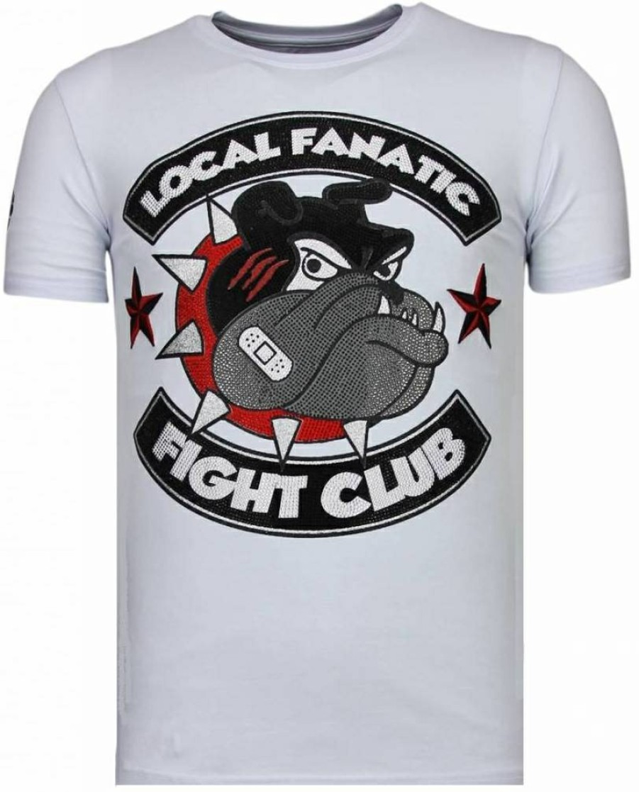 Camisetas local fanatic | Camiseta Hombre - Fight Club Spike - Blanco