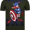 Camisetas local fanatic | Camiseta Hombre - Captain Duck - Verde