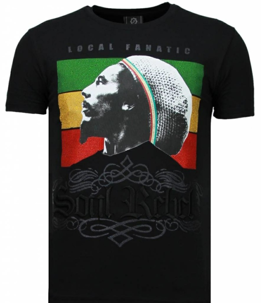 Camisetas local fanatic | Camiseta Hombre - Soul Rebel - Negro