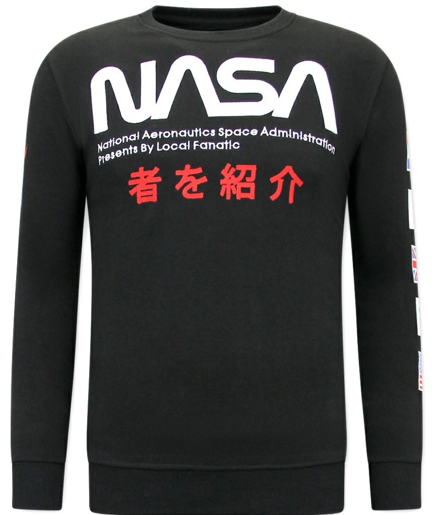 Sudaderas local fanatic | Sudadera Hombre - Nasa International - Negro