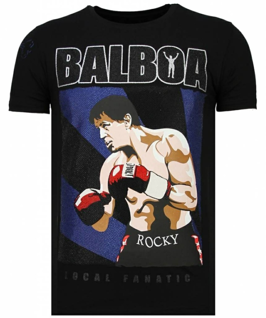 Camisetas local fanatic | Camiseta Hombre - Balboa - Negro