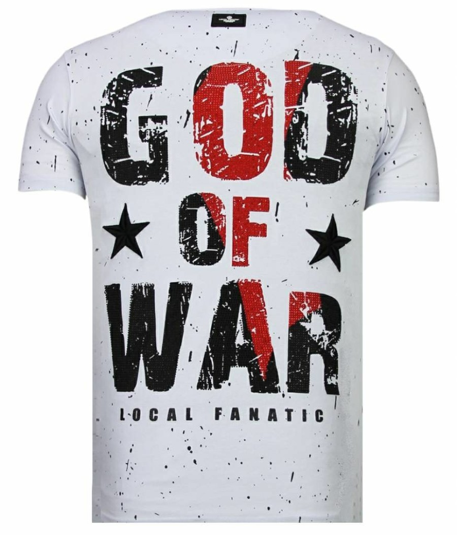 Camisetas local fanatic | Camiseta Hombre - God Of War - Blanco