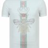 Camisetas local fanatic | Camiseta Hombre - Rhinestone King Fly - Blanco