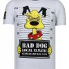 Camisetas local fanatic | Camiseta Hombre - Bad Dog - Blanco