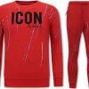 Chandals local fanatic | Chandal Hombres- Icon Painted - Rojo