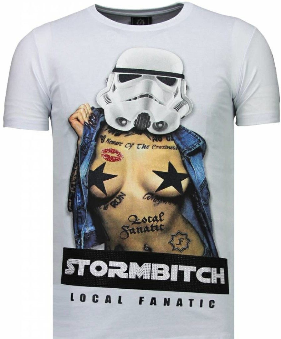 Camisetas local fanatic | Camiseta Hombre - Stormbitch - Blanco