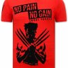 Camisetas local fanatic | Camiseta Hombre - Wolverine - Rojo