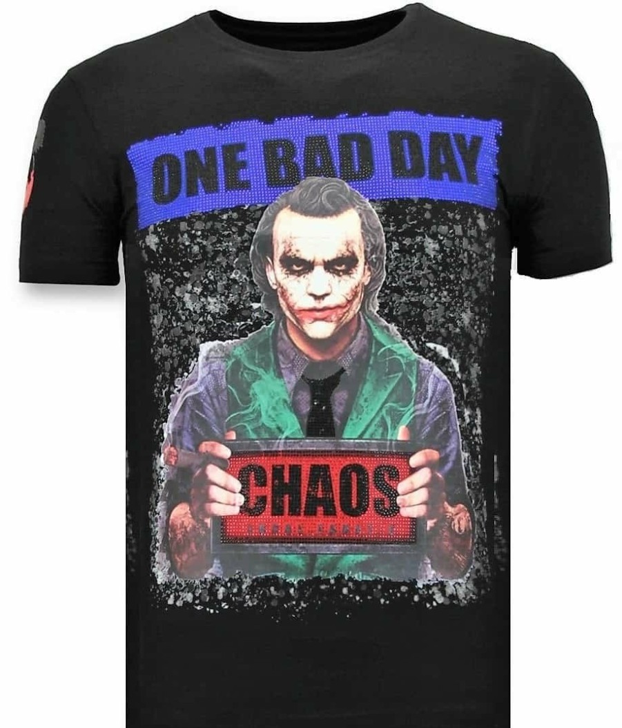 Camisetas local fanatic | Camiseta Hombre - The Joker Chaos - Negro