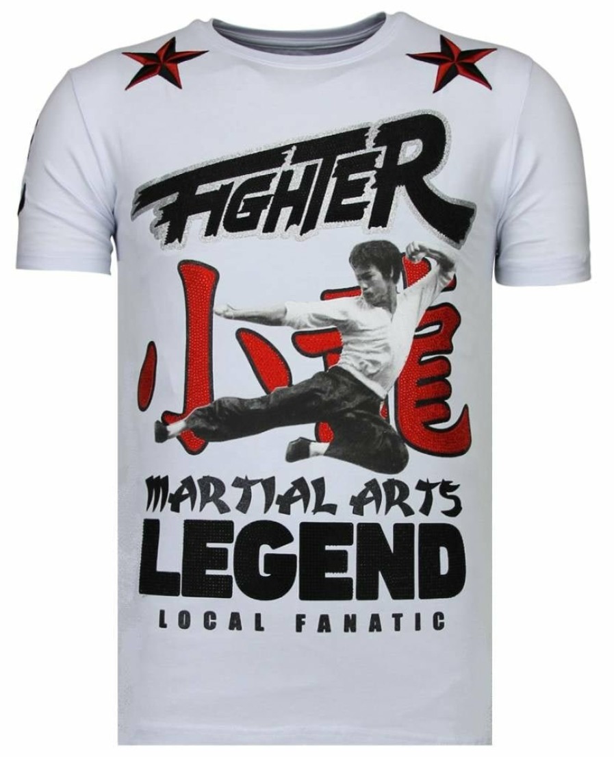 Camisetas local fanatic | Camiseta Hombre - Fighter Legend - Blanco