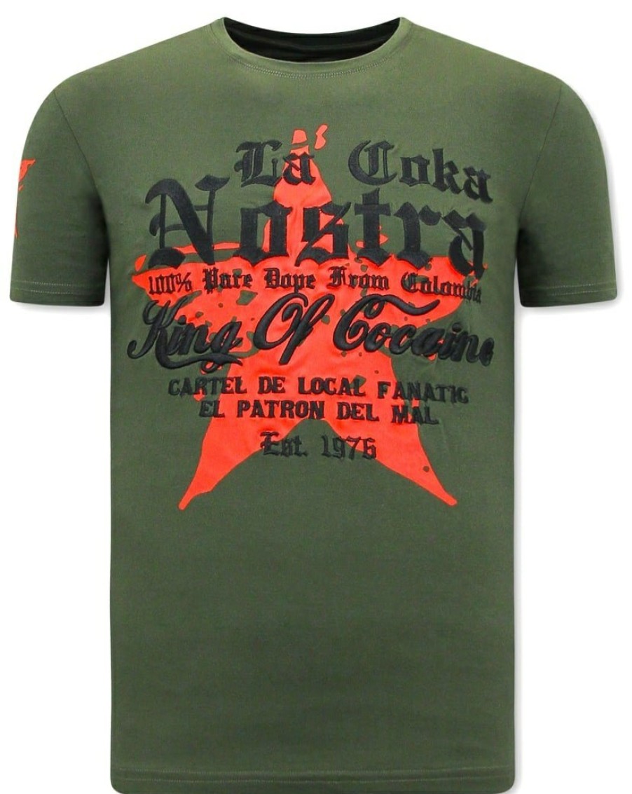 Camisetas local fanatic | Camiseta Hombre - La Coka Nostra - Verde