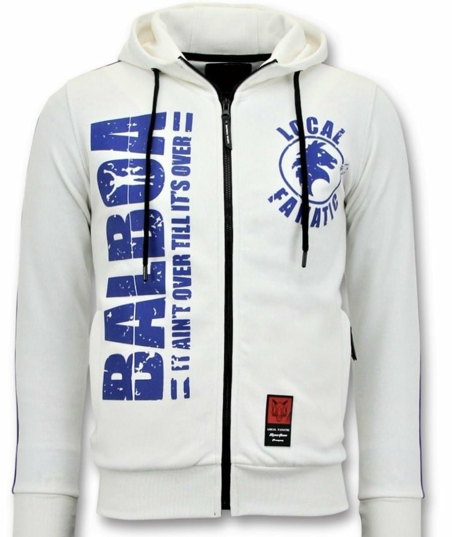 Chandals local fanatic | Chaqueta Chandal Hombres- Rocky Balboa - Blanco