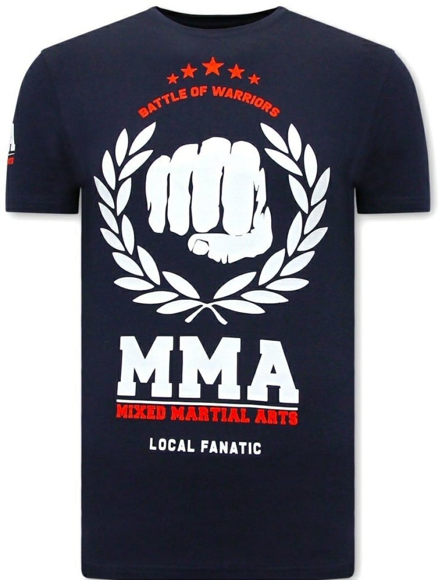 Camisetas local fanatic | Camiseta Hombre - Mma Fighter - Azul