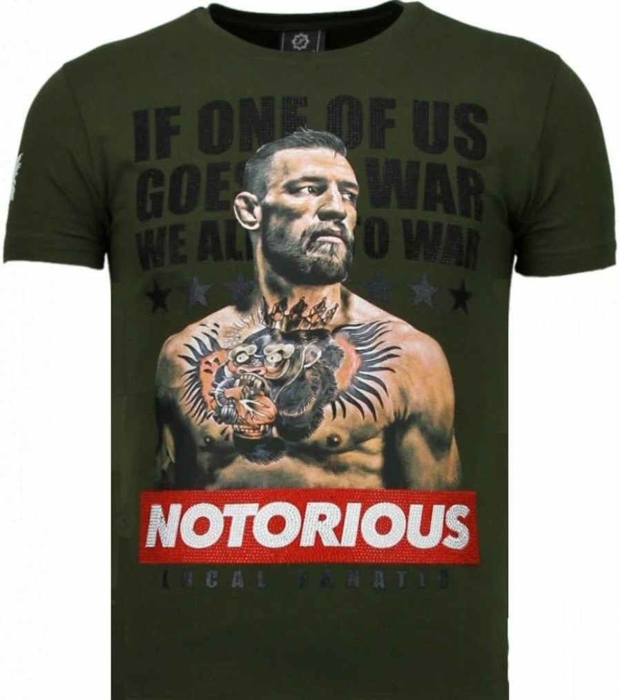 Camisetas local fanatic | Camiseta Hombre - Conor Mcgregor - Verde