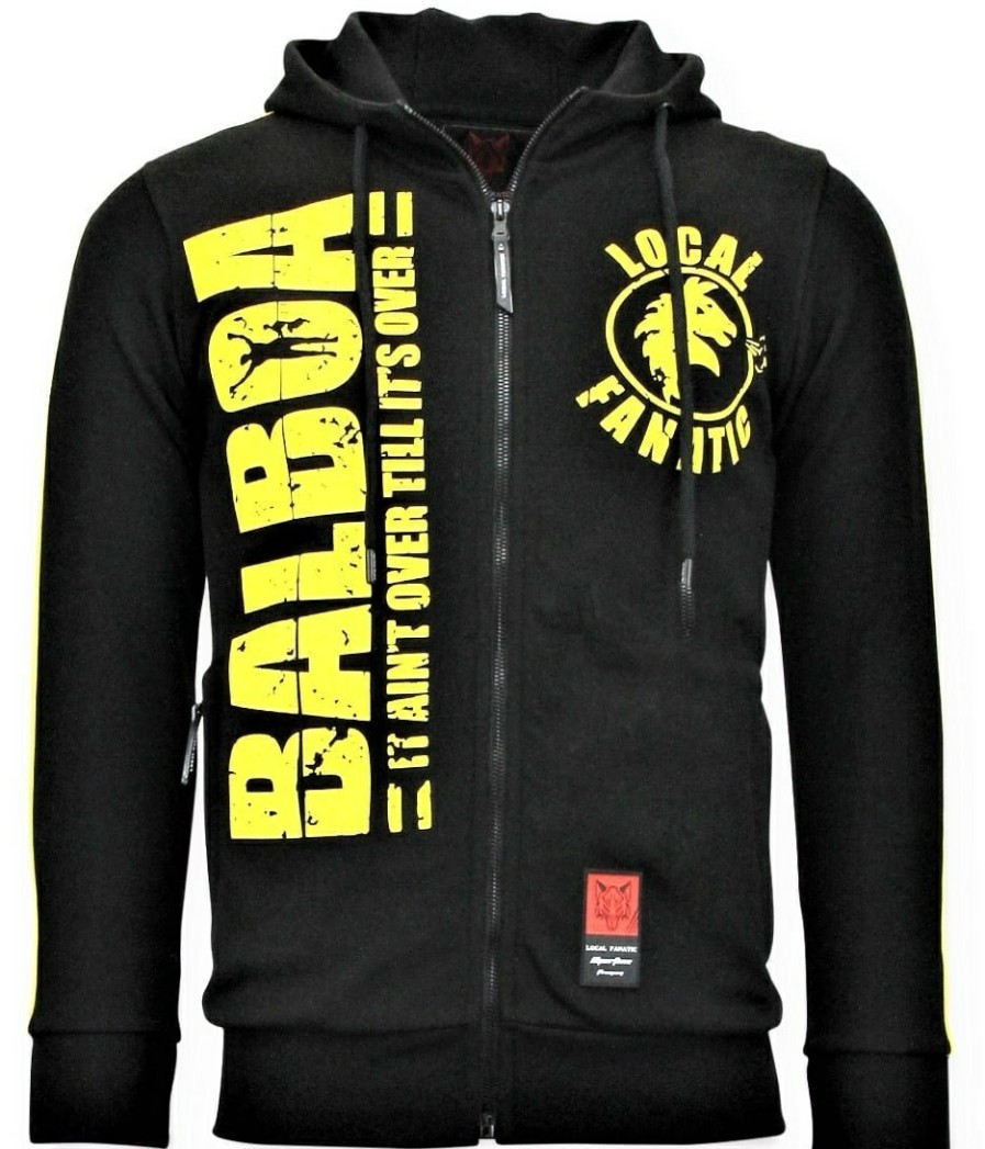 Chandals local fanatic | Chaqueta Chandal Hombres- Rocky Balboa - Negro