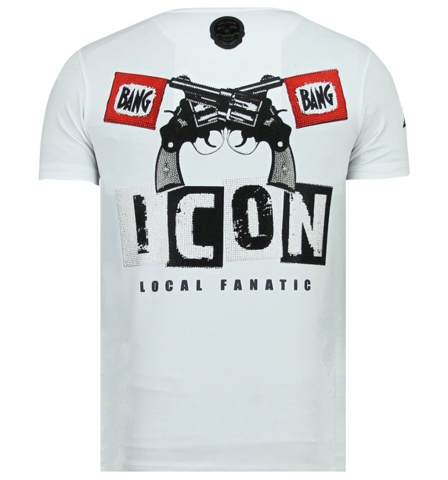 Camisetas local fanatic | Camiseta Hombre - Hero Mask - Blanco