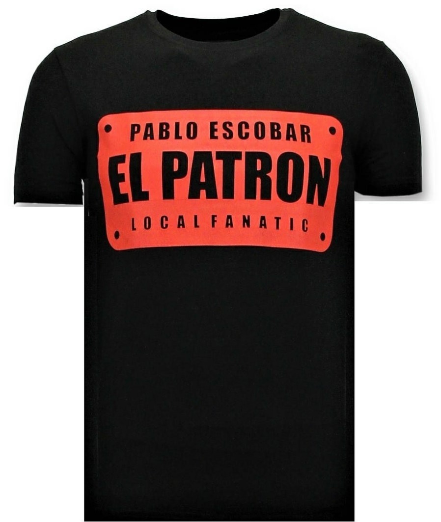 Camisetas local fanatic | Camiseta Hombre - El Patron - Negro