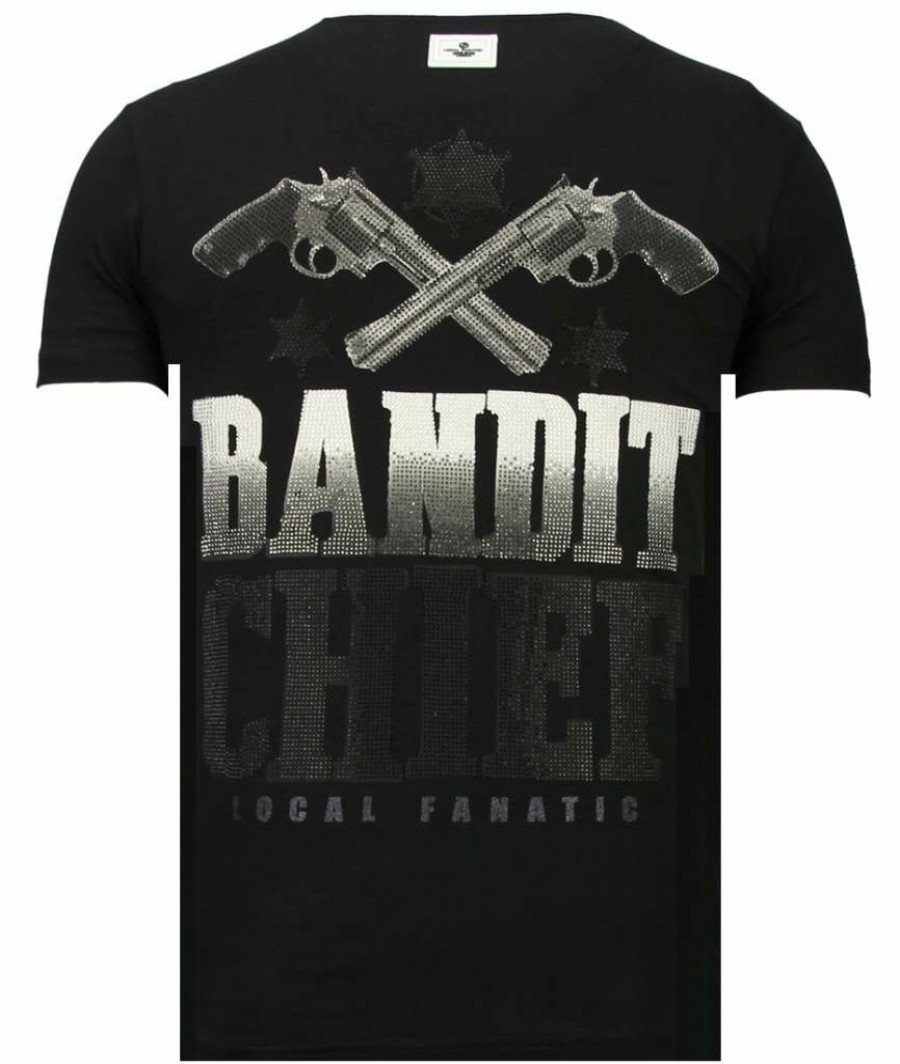 Camisetas local fanatic | Camiseta Hombre - Bandit Chief - Negro