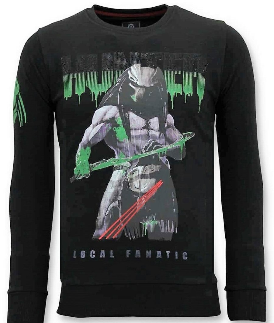 Sudaderas local fanatic | Sudadera Hombre - Predator Hunter - Negro