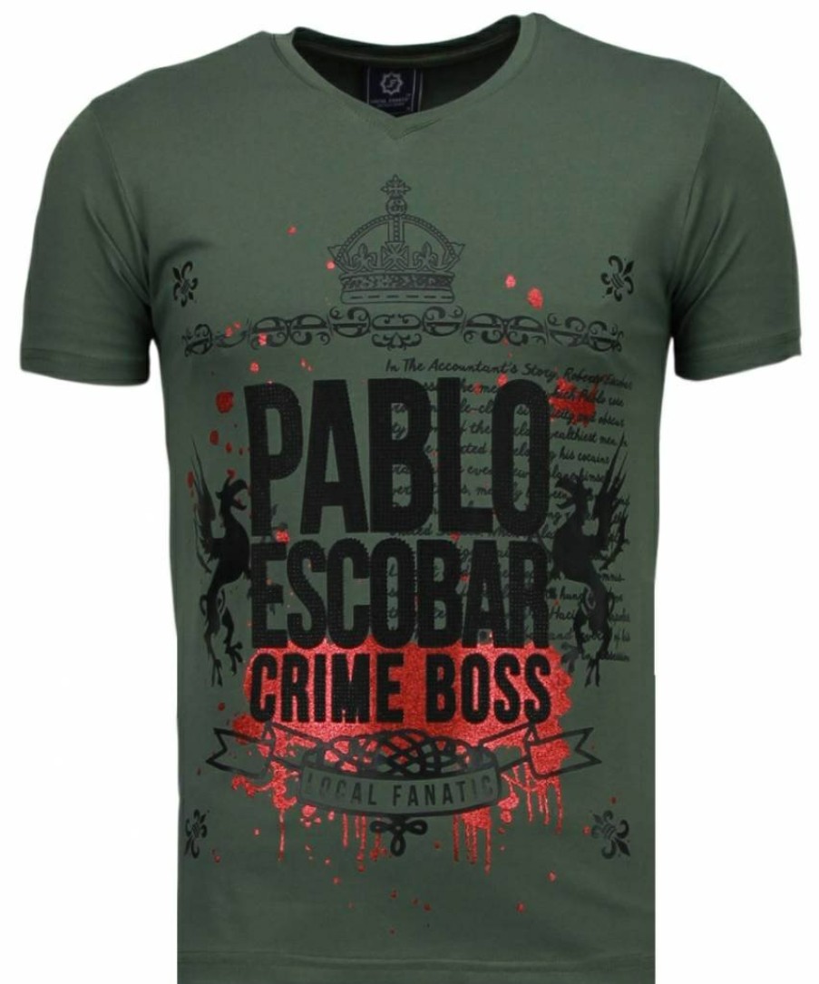 Camisetas local fanatic | Camiseta Hombre - Crime Boss - Verde