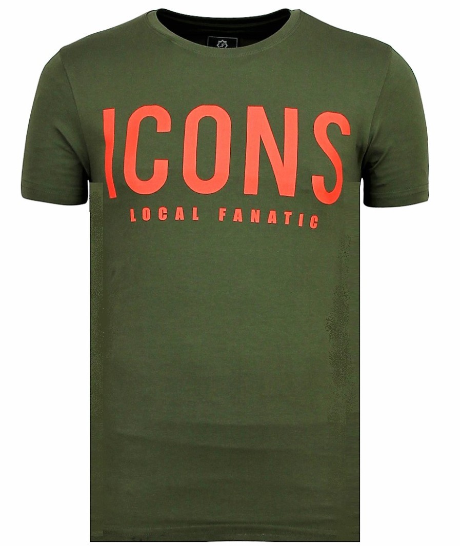 Camisetas local fanatic | Camiseta Hombre - Icons - Verde