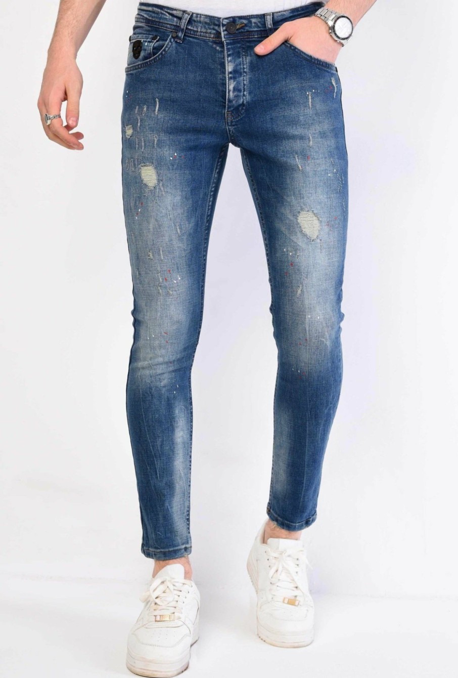 Vaqueros local fanatic | Jeans Hombre - Slim Fit - 1068 - Azul