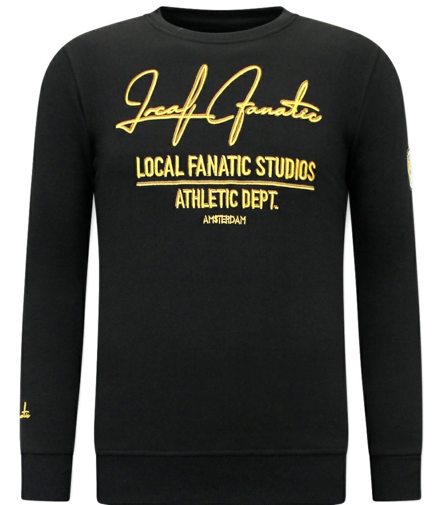 Sudaderas local fanatic | Sudadera Hombre - Athletic Dept. - Negro / Oro