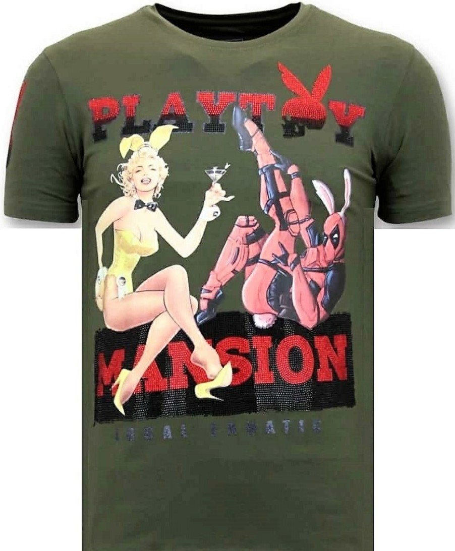 Camisetas local fanatic | Camiseta Hombre - The Playtoy Mansion - Verde