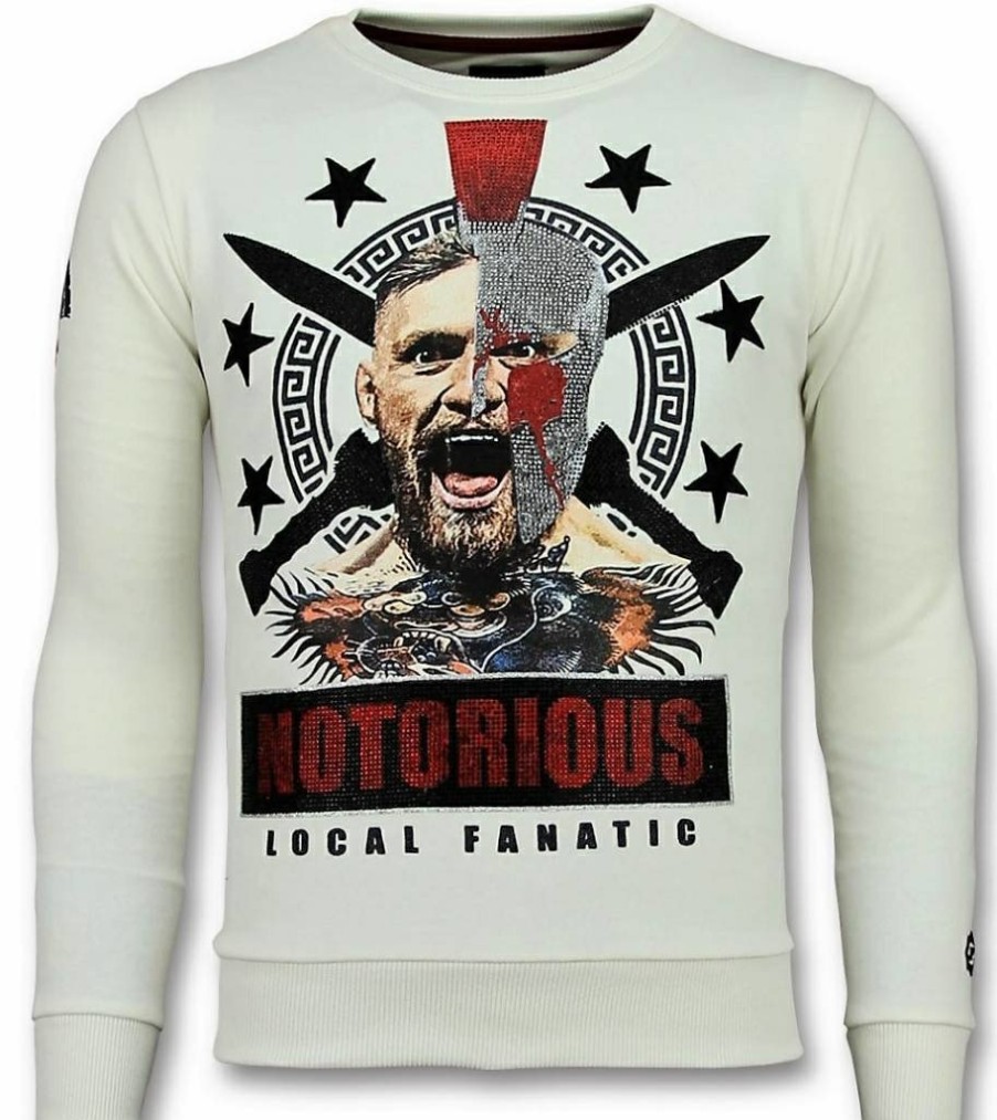 Sudaderas local fanatic | Sudadera Hombre - Notorious Warrior - Blanco