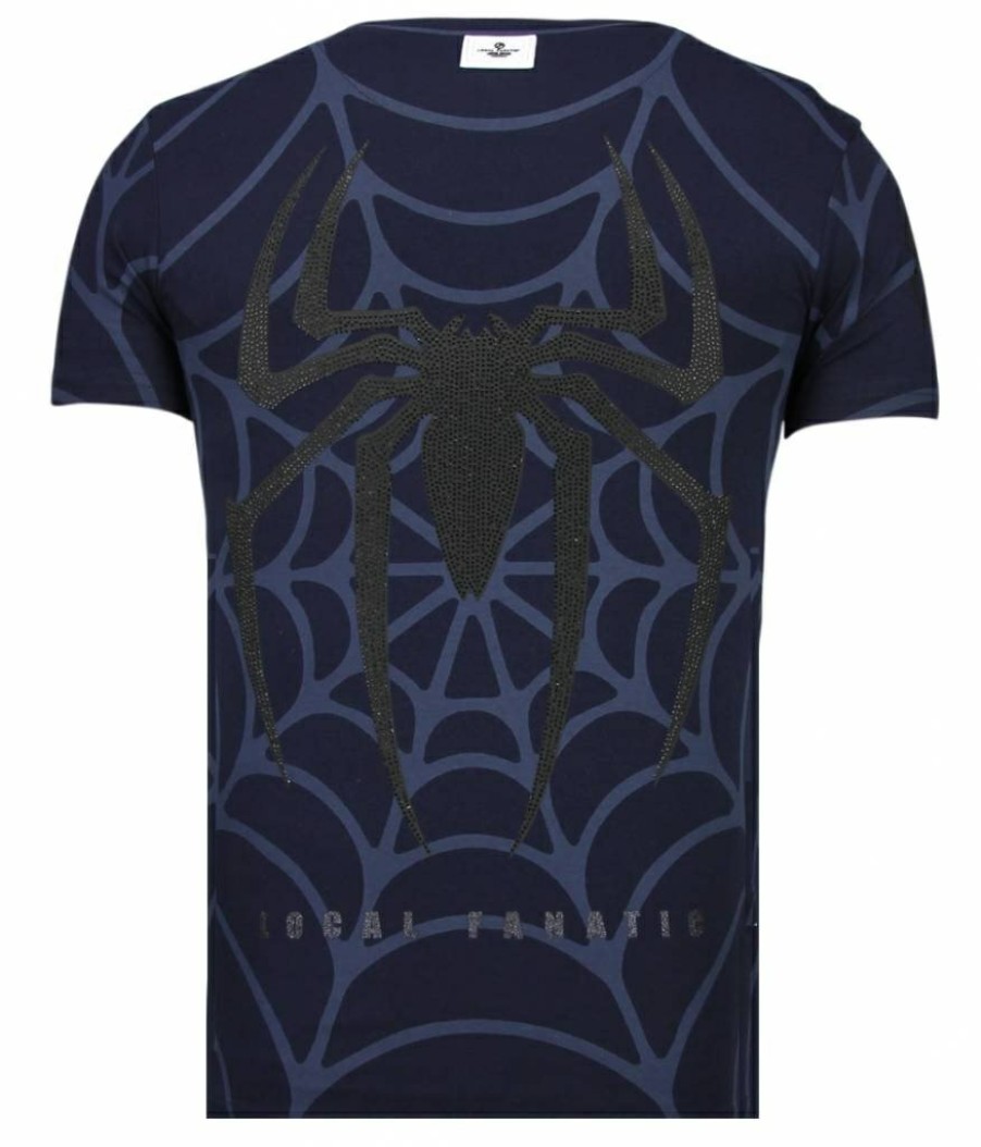 Camisetas local fanatic | Camiseta Hombre - The Beast Spider - Azul